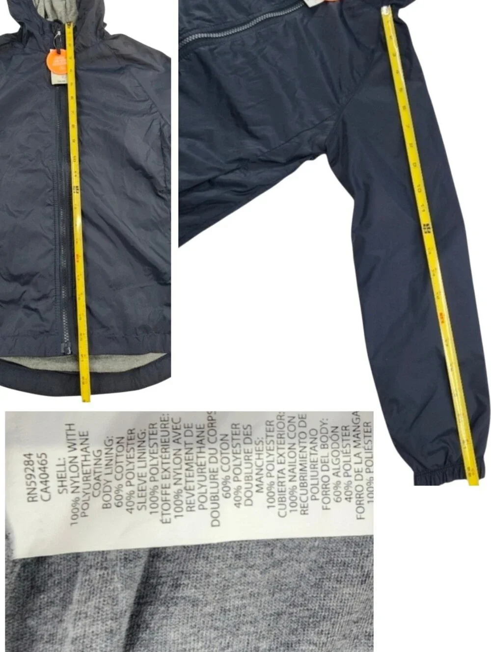5pc Children's Place Hooded Windbreaker Jacket & Long Sleeve Shirts